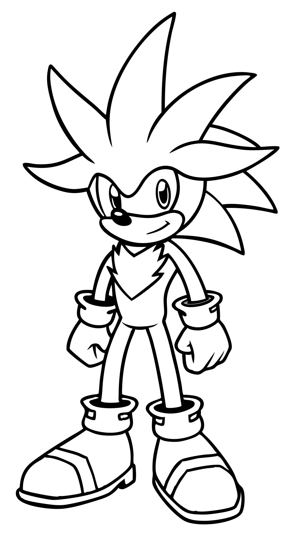 Sonic Silver Coloring Pages